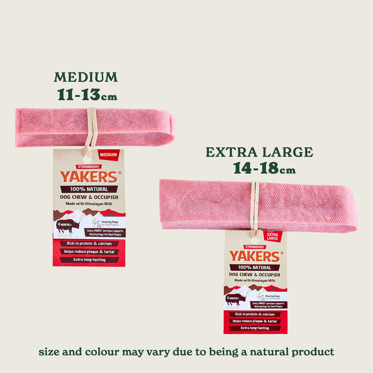 YAKERS Strawberry Dog Chew