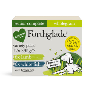 Senior Lamb & White Fish Wet Dog Food Variety Pack