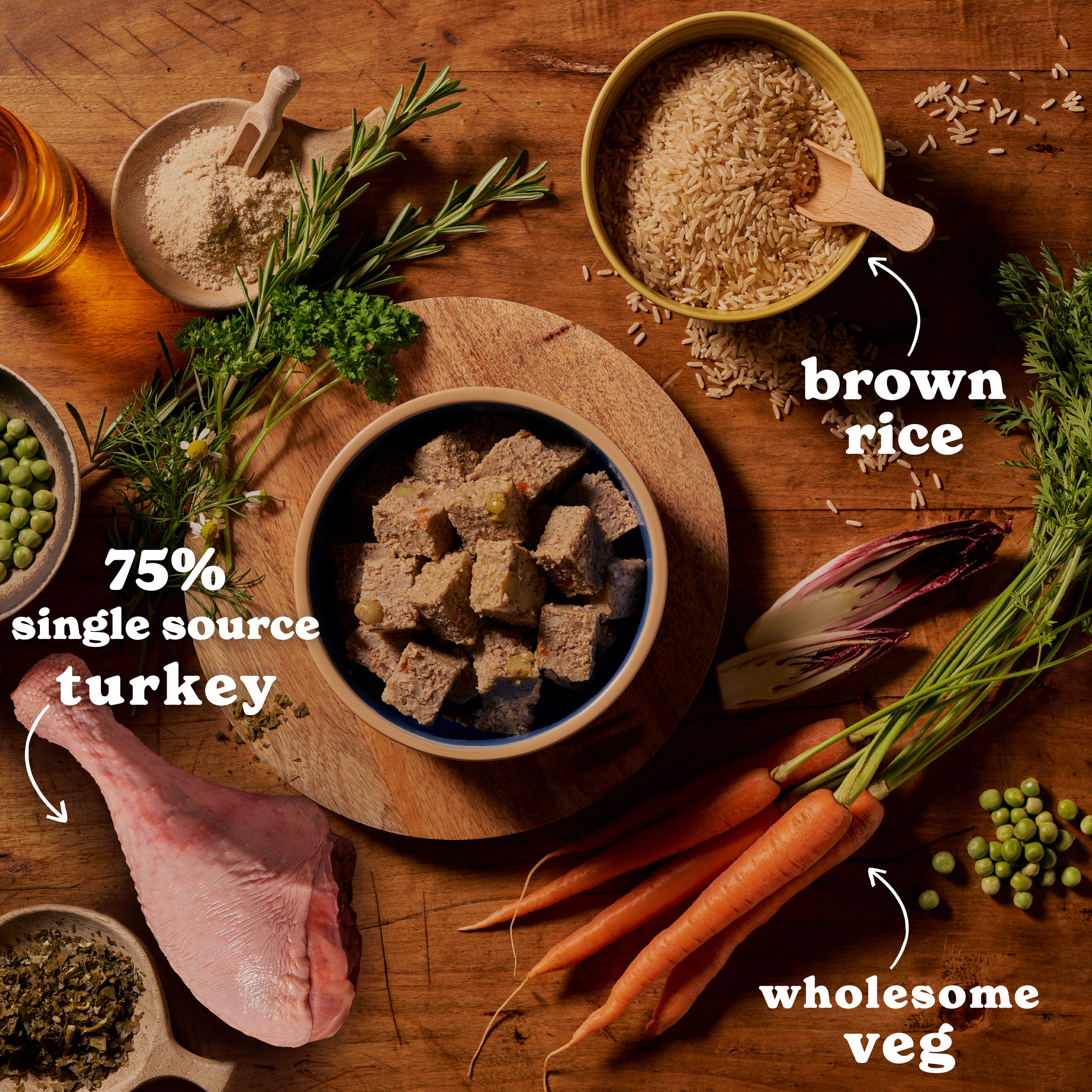 Turkey & Brown Rice Wet Dog Food