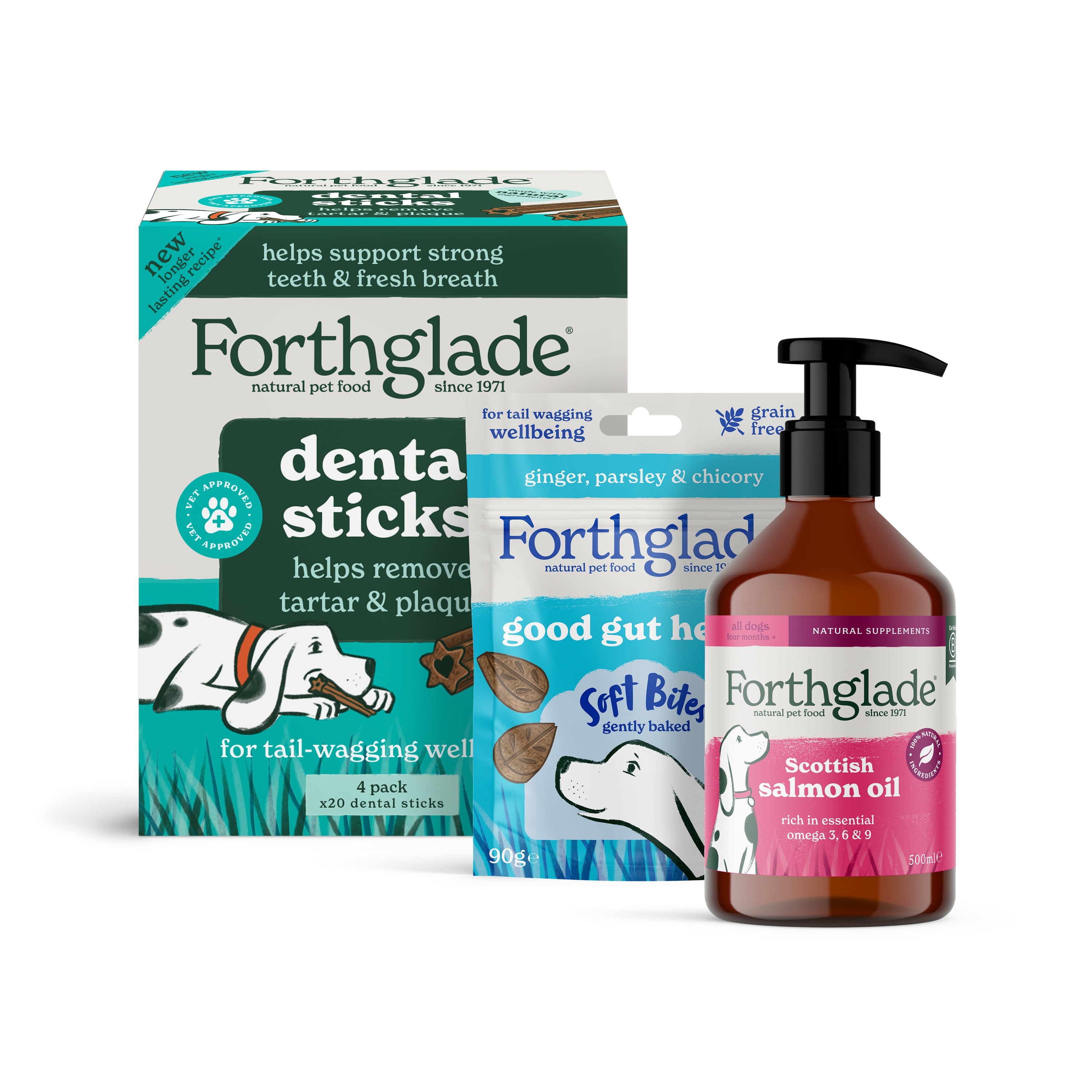 Wellbeing Essentials Dog Treats & Supplements Bundle