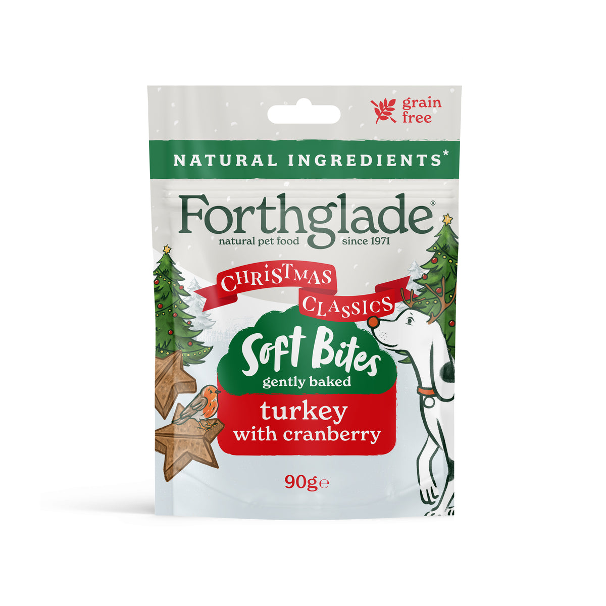 Christmas Classics Dog Treats with Turkey & Cranberry