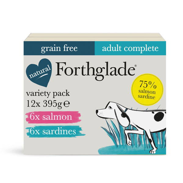 Salmon Sardines Wet Dog Food Variety Pack Forthglade