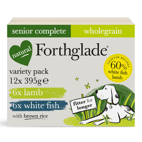 Senior Lamb, White Fish, Brown Rice & Vegetables Wet Dog Food - Variety Pack