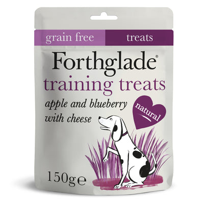 Grain Free Hand Baked Dog Treats with Cheese, Apple and Blueberry