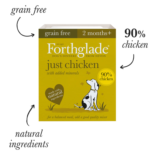 Just Chicken, Lamb & Beef Natural Wet Dog Food - Variety Pack