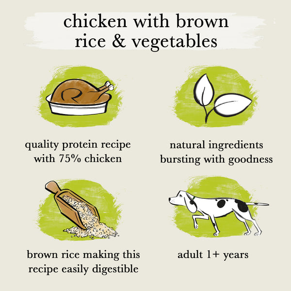 chicken grain free & brown rice wet dog food duo